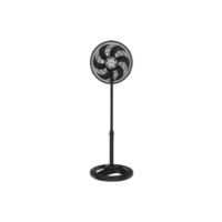 Ventilador Oscilante De Coluna Ventisol 30cm Turbo 6 Pás Preto