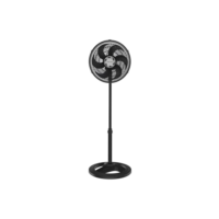 Ventilador Oscilante De Coluna Ventisol 30cm Turbo 6 Pás Preto