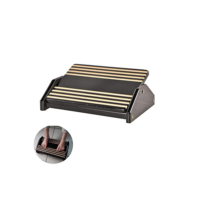 Apoio Ergonômico para Os Pés, MDF Natural (Cor: Black Piano) - Souza & Cia