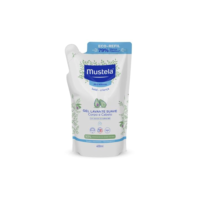 Mustela Refil Gel Lavante Suave 400ml - Sabonete Líquido Corpo e Cabelo Para Bebês e Crianças – Feito Com 93% de Ingredientes de Origem Natural - Mustela Bebê e Criança