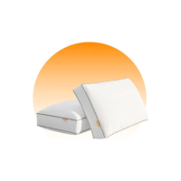Kit Com 2 Travesseiros De Microfibra Ajustáveis Emma Cor Branco