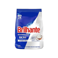 Brilhante Lava-Roupas Em Pó Roupas Brancas E Coloridas Ativo Concentrado Delicadeza Total Pacote 1 6Kg