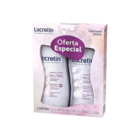 Lucretin Neutro - Kit Sabonete Líquido Íntimo, 200Ml, 2 Unidades