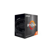 PROCESSADOR AMD RYZEN 5 5600 3.5GHz (TURBO 4.4GHz) 32MB CACHE AM4 100-100000927BOX, Cerâmica cinza