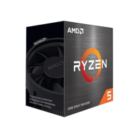 PROCESSADOR AMD RYZEN 5 5600 3.5GHz (TURBO 4.4GHz) 32MB CACHE AM4 100-100000927BOX, Cerâmica cinza