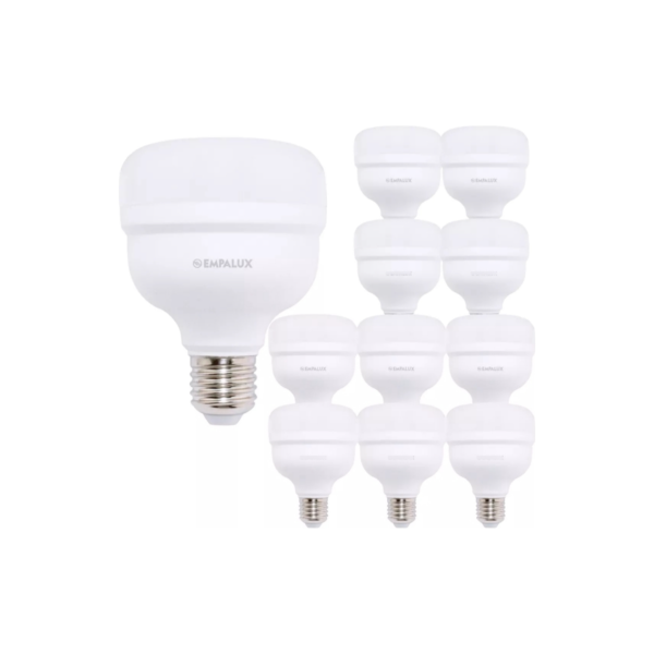 Kit 10 Lâmpada Alta Potência 20w E27 biv  6500k EMPALUX