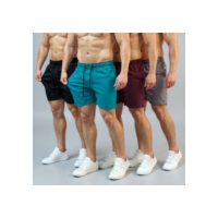 Kit 4 Bermuda Masculina Short Praia Tactel Elastano Academia