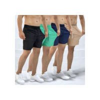 Kit 4 Bermuda Masculina Short Praia Tactel Elastano Academia