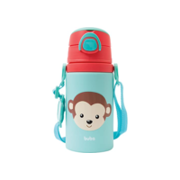 Buba Garrafinha De Aluminio Animal Fun Macaco Colorido