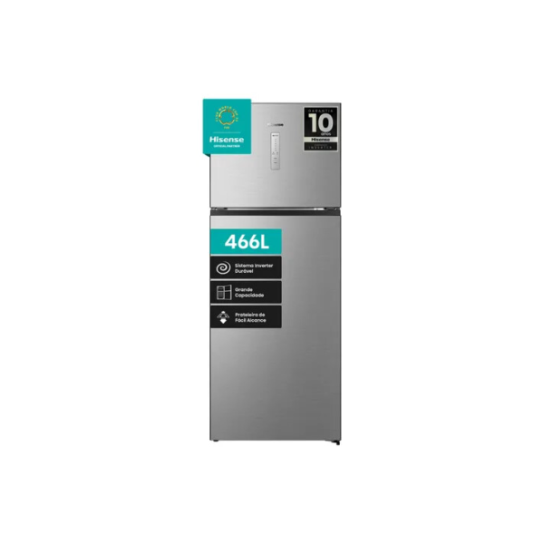 Refrigerador Rt3n461 Frost Free 466l Inox Hisense Inox