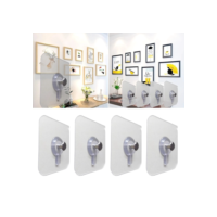 10 pçs punch-livre não-marcação forte adesivo parafuso adesivos parede imagem gancho invisível traceless hardwall drywall