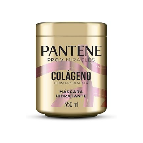 Máscara Hidratante Pantene Colágeno Hidrata e Resgata 550ml, Pantene