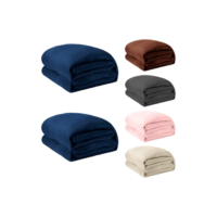 2 Coberta Manta Soft Casal Microfibra Veludo 2,00x1,80 Mts