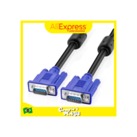Cabo VGA Monitor LCD PC TV Projetor 2,7 Metros Blindado Alta Qualidade Sinal Estável Conectividade Segura Ideal para Conexão
