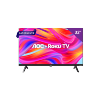 Smart TV AOC 32 Polegadas Roku 32S5135 HD Wi-Fi HDMI USB