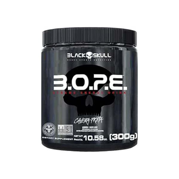 B.O.P.E Pré Treino - 300G Limão - Black Skull, Black Skull