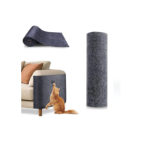 Tapete Arranhador Autoadesivo Premium para Gatos 30x100cm Carpete Resistente Cortável Protetor de Sofá Parede Cama Evita Arranhões Fácil de Aplicar