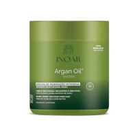 Inoar, Argan Oil Máscara Capilar – Hidratação Profunda, Brilho e Maciez com Óleo de Argan para Cabelos Secos ou Fragilizados - 500g
