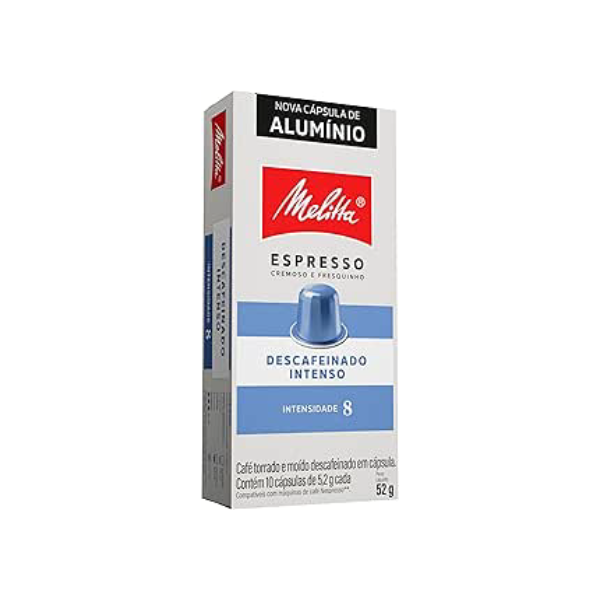 Melitta Capsula Descafeinado Intenso - Intensidade 8 - Compativel Nespresso