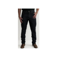 Calça De Uniforme Preta E Azul Para Trabalho Jeans Grosso