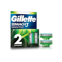 Gillette Carga Para Aparelho De Barbear Mach3 Sensitive 2 Unidades