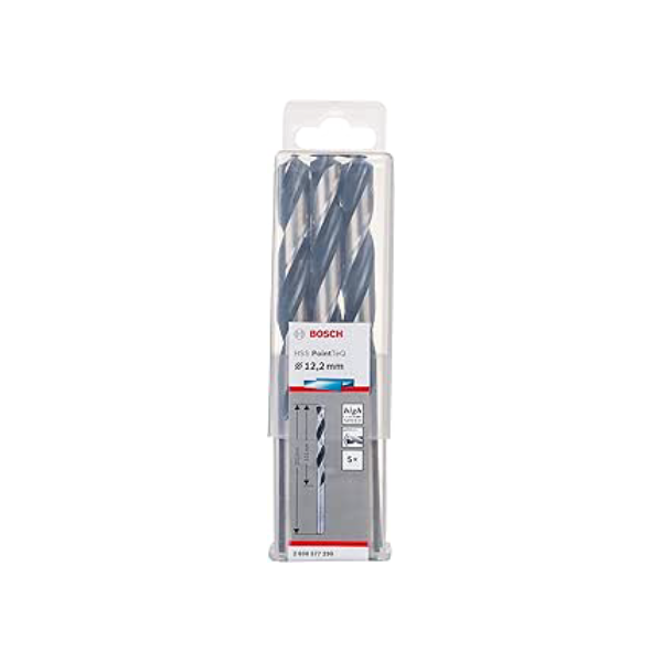 Bosch Broca Hss Pointteq 12.2Mm (5Pcs) para Metal