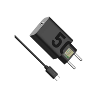 Carregador Super Turbo 50W Ultra Rápido Tipo C/USB Com Carregamento Rápido + Cabo Tipo C Compatível Com Todos Aparelhos Tipo C