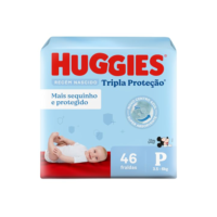 Huggies Fralda Tripla Proteção P 46 Un