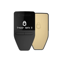 Trezor Safe 3 - Carteira de hardware de criptografia protegida por senha e elemento seguro - Compre, armazene, gerencie ativos digitais de forma simples e segura (ouro solar)