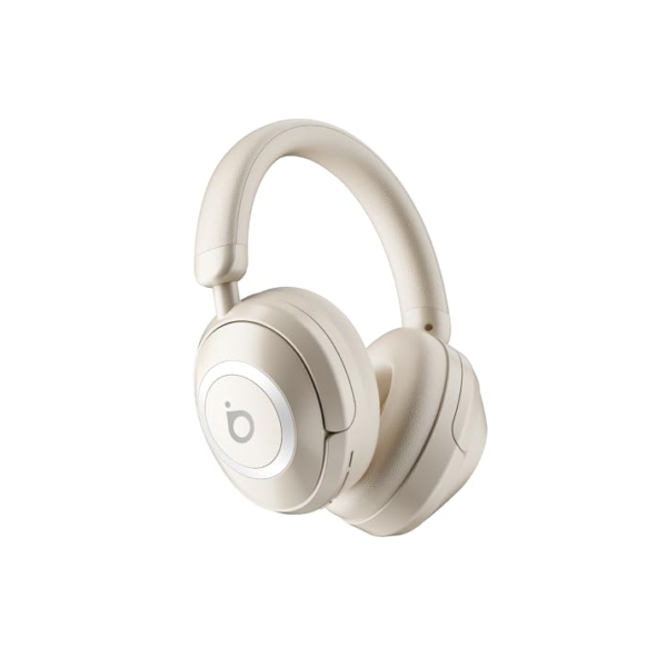 Fone de Ouvido Bluetooth, Basike BT21 Headphone Bluetooth, Redução de Ruído do ANC com Microfone, Certificação Hi-Pure Audio, 30 Horas de Duração da Bateria (Branco)
