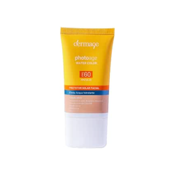 Photoage Water Color, Filtro Solar Nude com FPS60 e FPUVA23, Alta Proteção Contra os Raios UVA e UVB, Fórmula com Ácido Hialurônico, 40g
