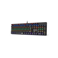 TECLADO MECÂNICO GAMER REDRAGON VALHEIM ILUMINAÇÃO RAINBOW PRETO SWITCH BROWN K608-R (PT-BROWN)