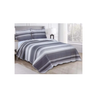 Kit Cobre Leito Colcha Queen Patchwork Evolution Dupla Face 3 pçs Camesa