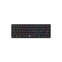 Teclado 60% Gamer Ninja Black Throne Abnt2 Switch Red Low Black Português Brasil