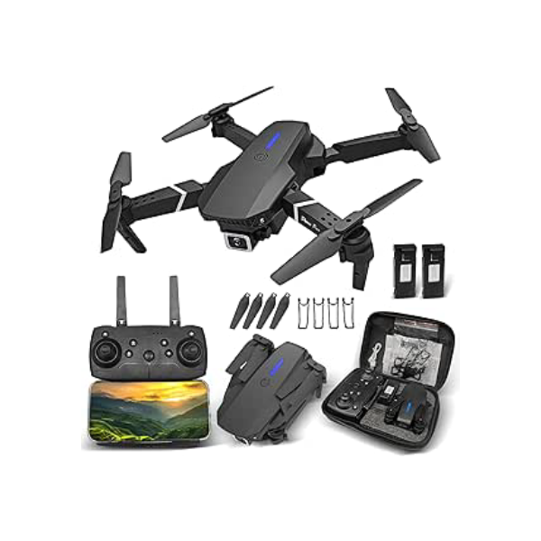 E88 Drone Com Camera Drone Profissional 4K HD câmeras com Fluxo óptico FPV Mini Controle Remoto DroneQuadricóptero Com Bolsa De Transporte