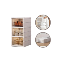 Sapateira Organizadora 3 Andares Empilhável Dobrável Caixa