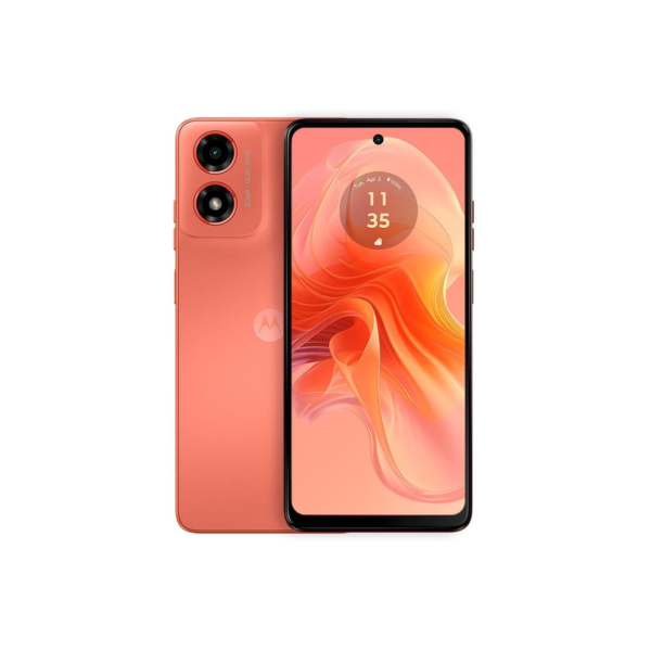 Smartphone Motorola Moto G04S 4G Coral 128GB, Tela 6,6", 4GB + 4GB RAM Boost, Câmera de 50MP com IA e Night Vision, Processador Octa-Core