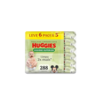 Huggies Lenços Umedecidos Higiene Superior Limpam 2x Mais 6 x 48 Un