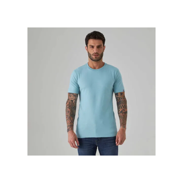 Camiseta Levi's® Slim Tab Azul Manga Curta Lb0020188
