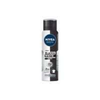 NIVEA MEN Desodorante Masculino Antitranspirante Aerossol Black & White Invisible Original 150ml - Protege por 72h e evita manchas nas roupas