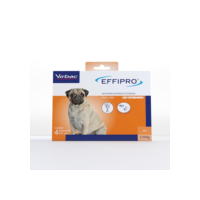 Virbac Effipro Antipulgas e Carrapatos para Cães de 2 kg a 10 kg com 4 Pipetas