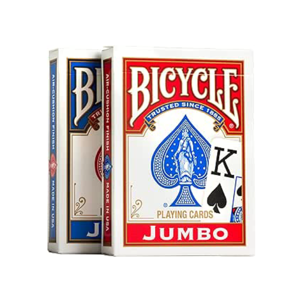 Bicycle Baralho padrão e jumbo – Baralho único – Poker, Rummy, Canasta, Pinochle, Euchre, Blackjack