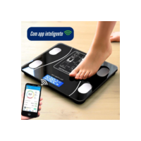 Balança Digital Com Aplicativo Medidora Corporal Bioimpedância até 180kg