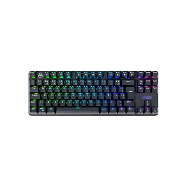 Teclado Mecânico Mancer Ghoul MK3 | RGB | ABNT2 | Switch Huano Vermelho | Preto | MCR-GHM3-RGB01RD