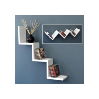 Prateleira Nicho Branco Mdf Quarto Sala P/ Livro Jogo Luxo