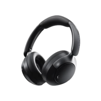 QCY H3 PRO ANC Fone de Ouvido Bluetooth, Headphone ANC Adaptáveis, Cancelamento Ativo de Ruído de 50 dB, Áudio sem fio de Alta Resolução LDAC, 55 Horas de Reprodução, Preto (Preto)