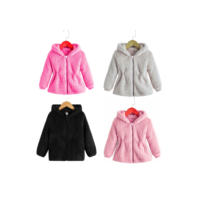 Blusa de frio Menina Infantil Pelinho com Capuz feminina TOUCA Tedy Casaco Teddy Ted JAQUETA INFANTIL