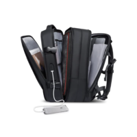 Romantic Crown Mochila de Viagem Expansivel Masculina Feminina, Mochila Para Notebook Executiva Impermeável Reforçada Cabo USB,Mochilas Trabalho Escola Viagens Presente（Preto）