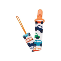 Buba Carrinho Prendedor de Chupeta, Azul/Laranja