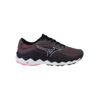 Tênis Mizuno Wave Way 4 Feminino Cinza Escuro e Rosa